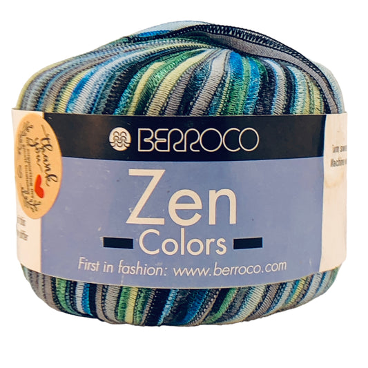 41668 -  Berroco Zen Yarn Blue Green Silver - [24-B]