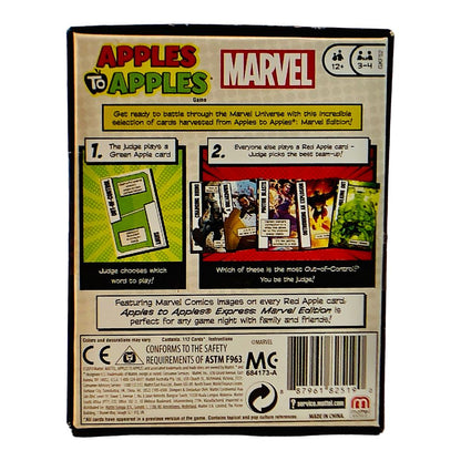 41752 - Apples to Apples Express Marvel Lively Card Game with Superhero Twist for Family Fun |GR-63|