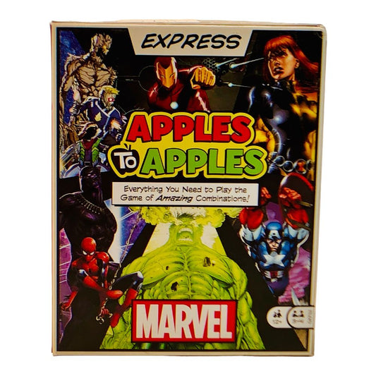 41752 - Apples to Apples Express Marvel Lively Card Game with Superhero Twist for Family Fun |GR-63|