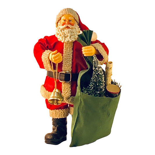41773 - 9" Santa with Toy Bag and Bells - [Pod 2-44]