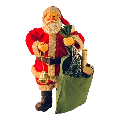 41773 - 9" Santa with Toy Bag and Bells - [Pod 2-44]