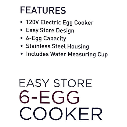 41776 - 6" Easy Store 6-Egg Cooker - [F-48 BB-28]