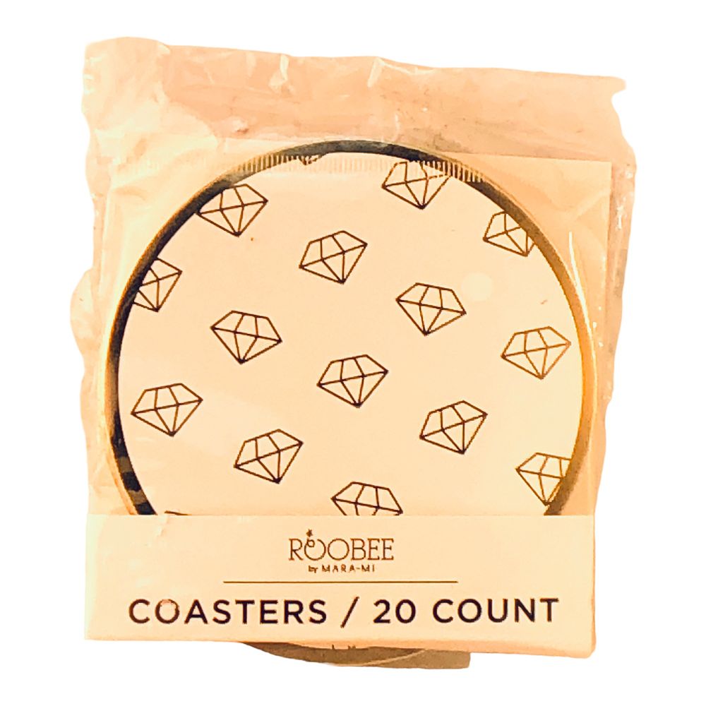 41822 - Roobee Diamonds Foil Coaster 2pk - |BS-39|
