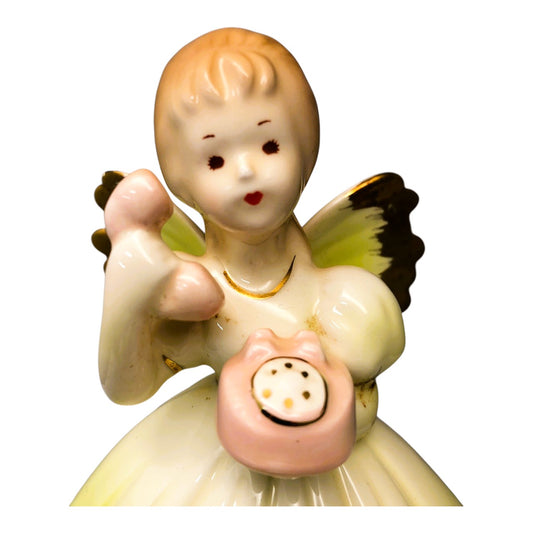 41875 - Charming Josef Birthday Girl 13 Inch Yellow Figurine for Elegant Home Decor