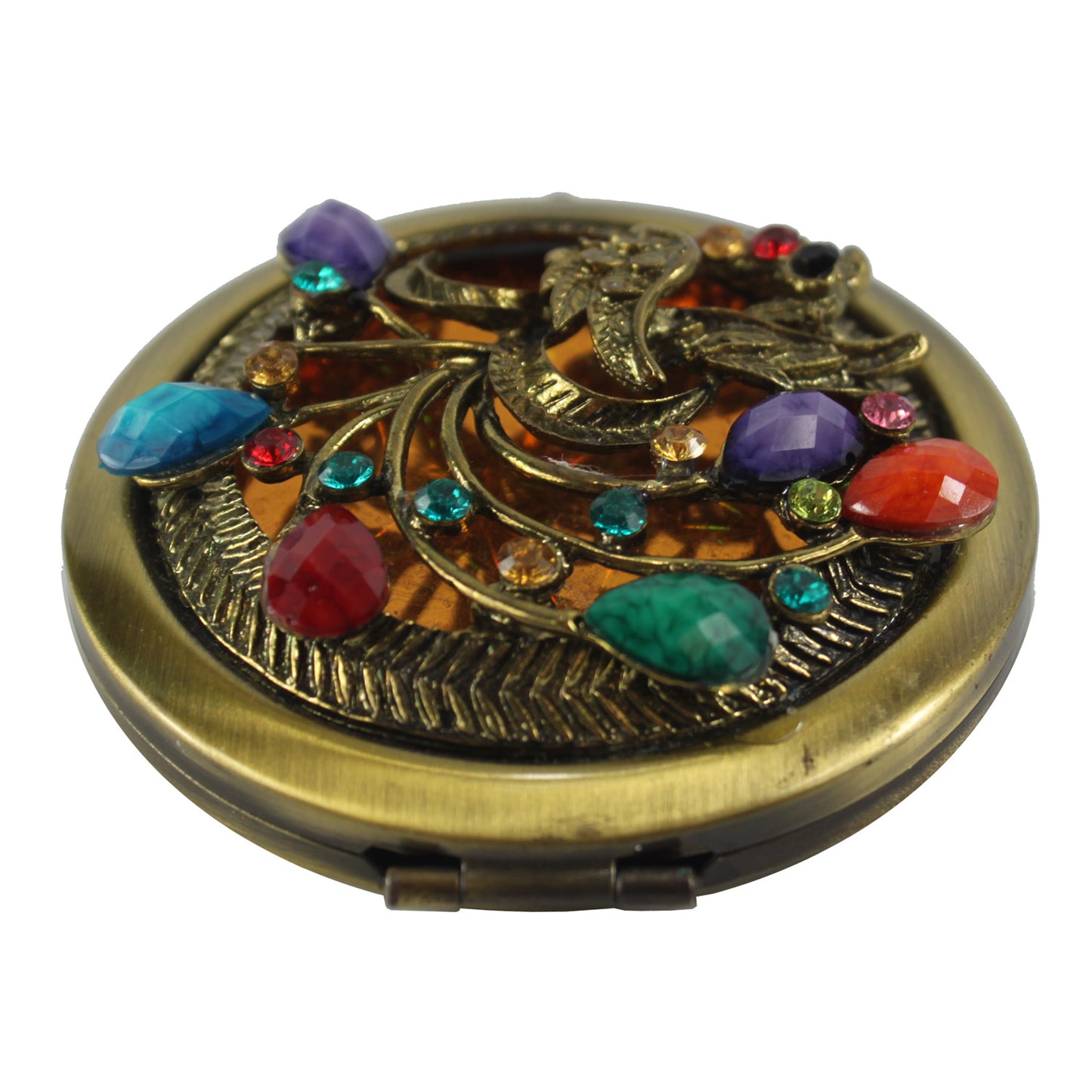 4191 - Peacock Compact Mirror Case - |Above Case 17|