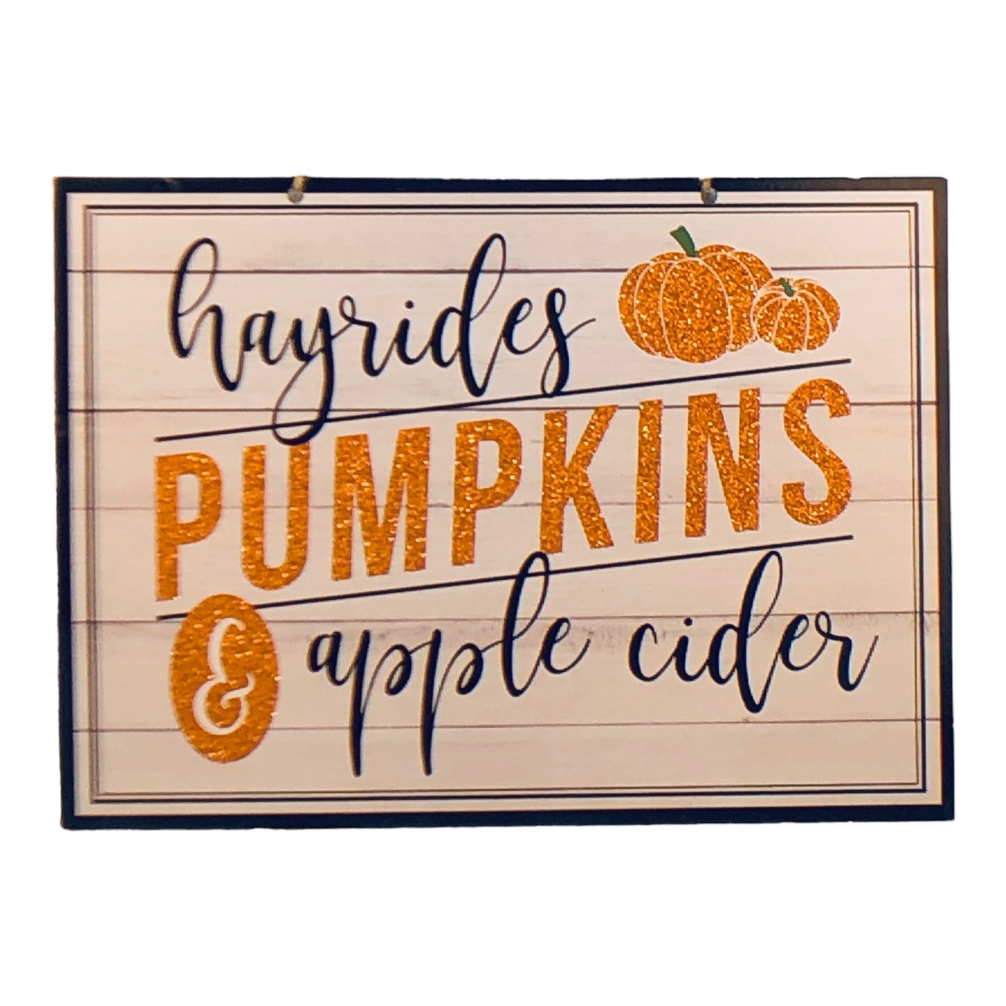 41938 - Hayrides Pumpkin & Apple Cider Sign - [Pod 2-5]