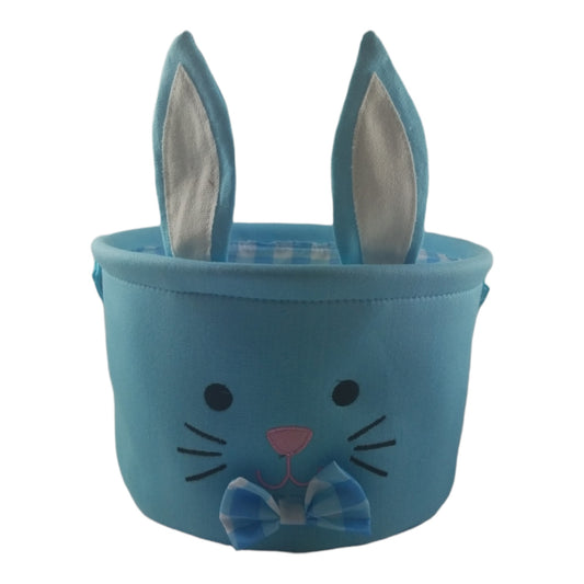 4202 - Blue Bunny Garden Easter Basket - |H-53|