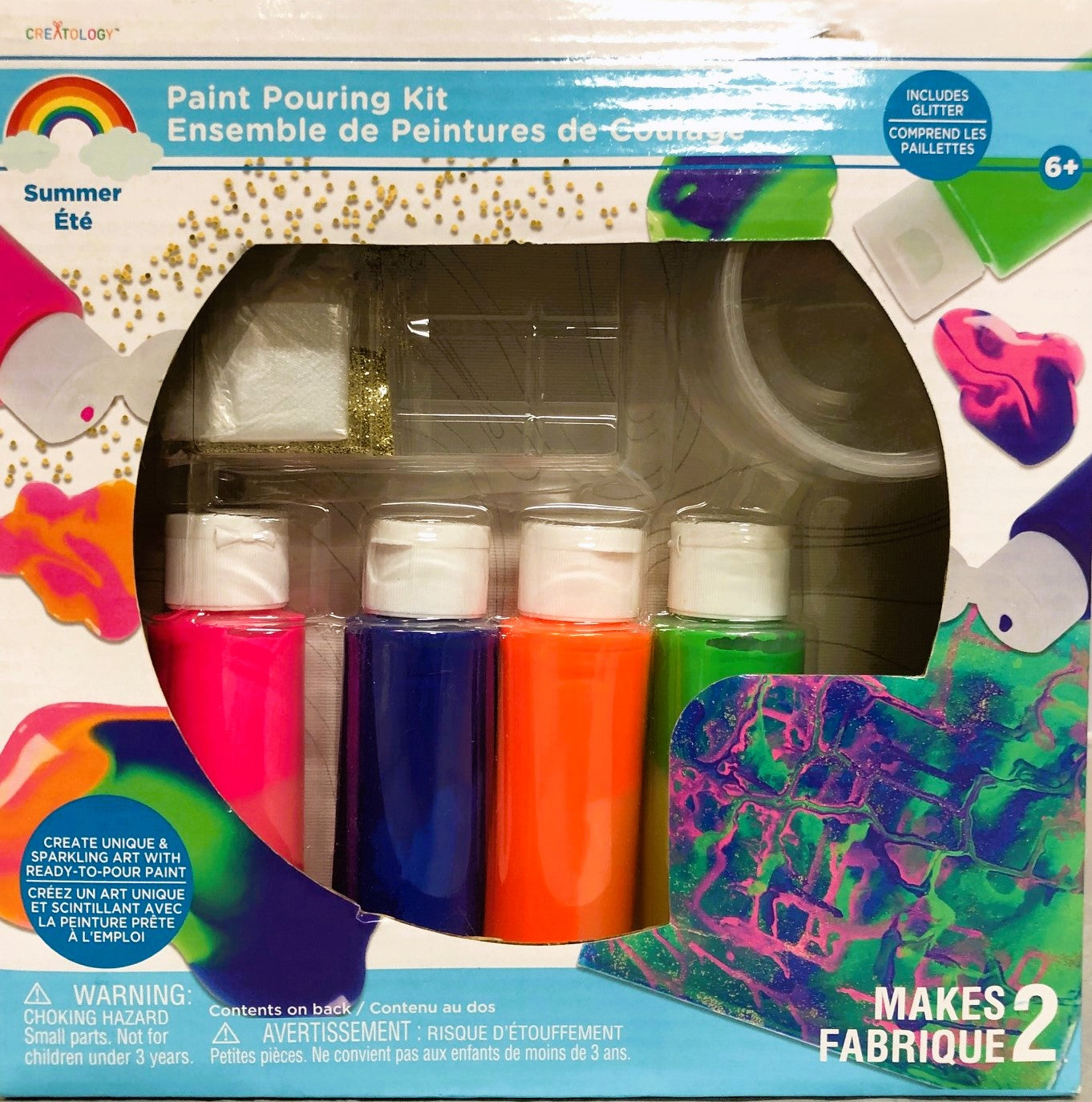 4206 - Summer Paint Pouring Drawing Kit New |GR-43|