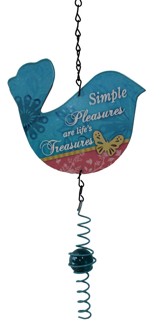 4210 - Blue/Pink Bird Hanging Ornament - |BT|