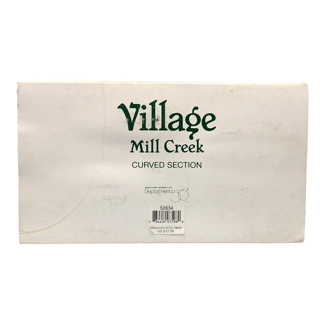 42361 - Dept56 Mill Creek Curved Section Holiday Village Accessory With Graceful Curves And Intricate Details For Seasonal Displays |CC|