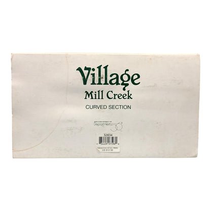 42361 - Dept56 Mill Creek Curved Section Holiday Village Accessory With Graceful Curves And Intricate Details For Seasonal Displays |CC|