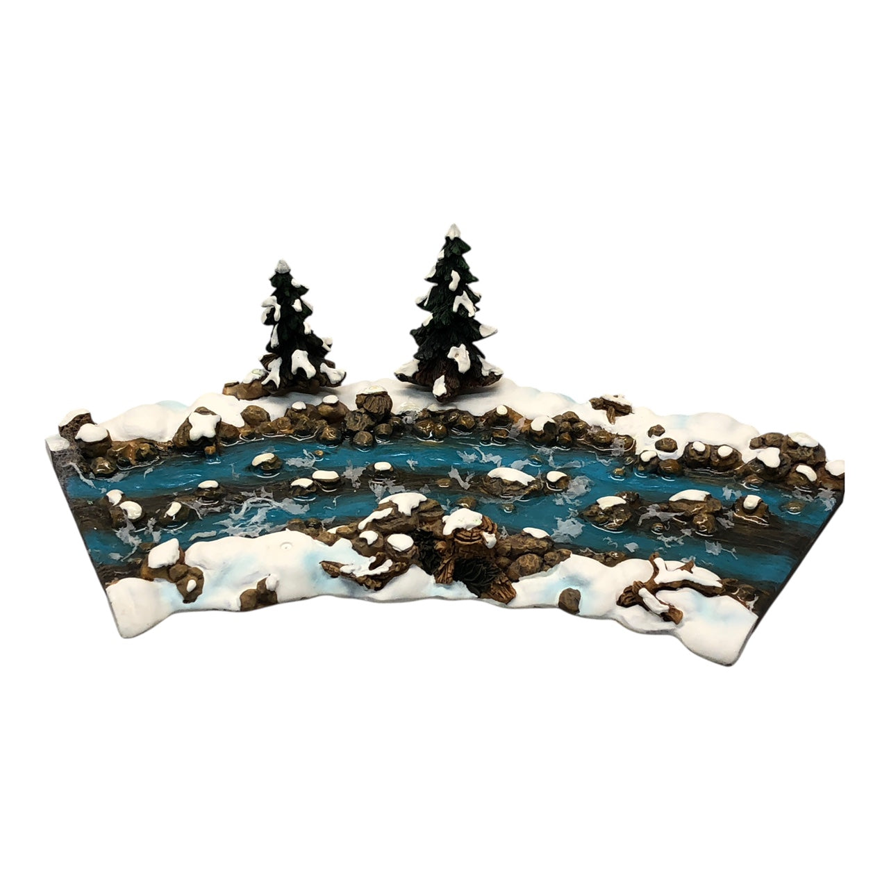 42361 - Dept56 Mill Creek Curved Section Holiday Village Accessory With Graceful Curves And Intricate Details For Seasonal Displays |CC|