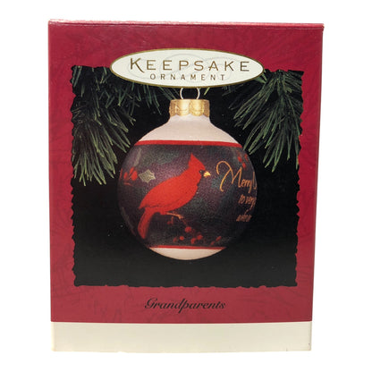 42406 - Set of 3 Hallmark Grandparents Glass Ball Christmas Ornament for Holiday Decor and Seasons |Pod 1-70|