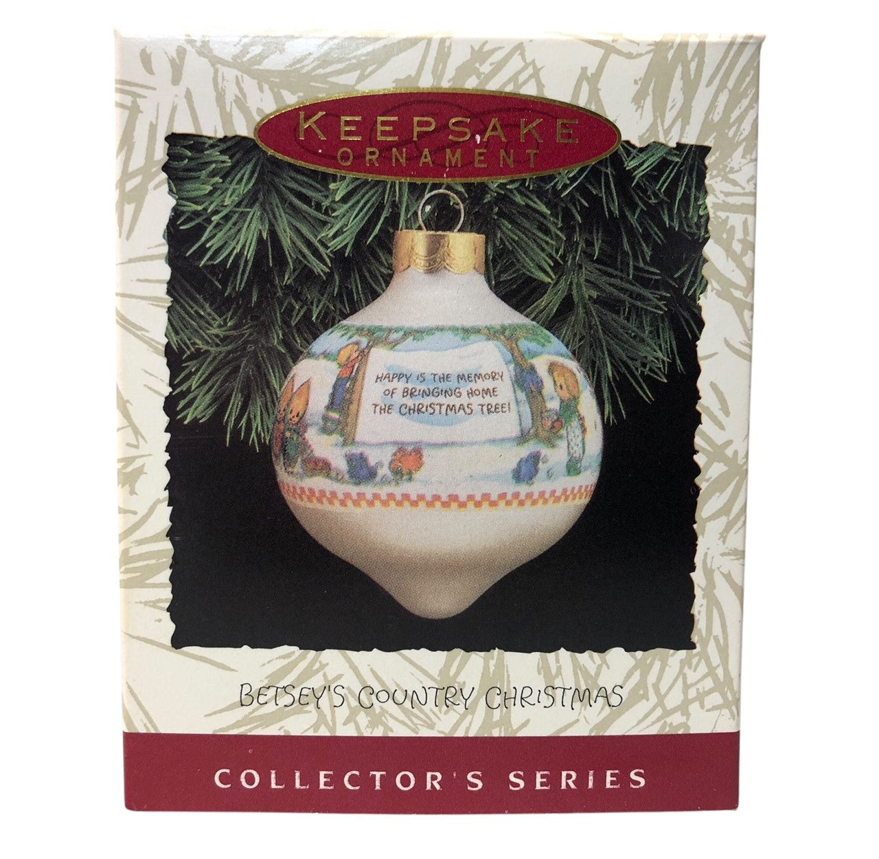 42491 - Set of 3 Hallmark Betsey Clark Home for Christmas Like-New Holiday Ornaments