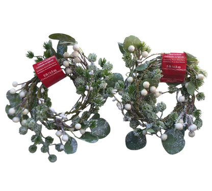 42507 - Ashland Christmas Pine/White Berry/Eucalyptus Garland 2-Pack 13" |TBD|