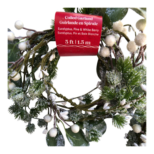 42507 - Ashland Christmas Pine/White Berry/Eucalyptus Garland 2-Pack 13" |TBD|