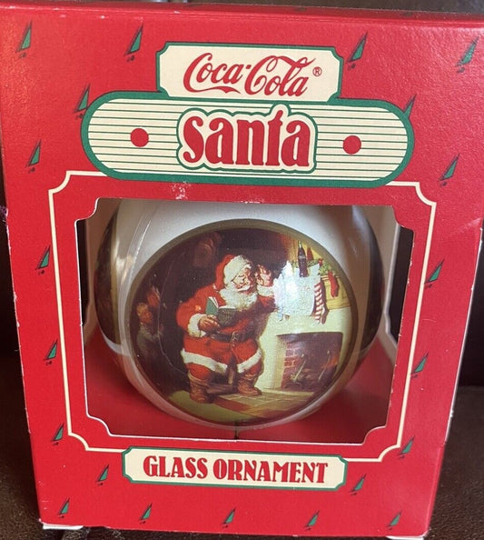 42545 - Coca Cola Santa Glass Ornament [Pod 1-65]