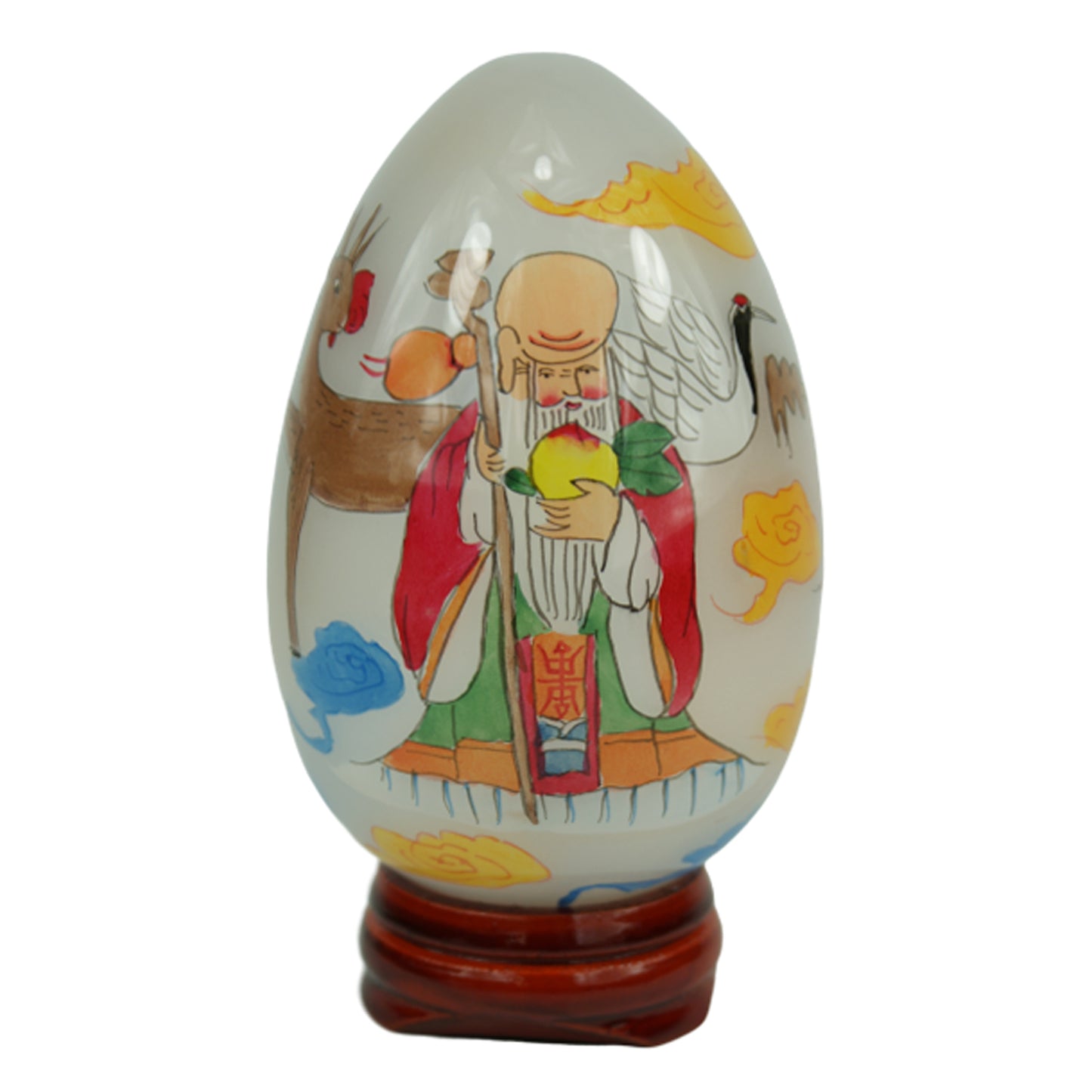 4258 - 4" White Egg - Sau God & Child - |7-14|