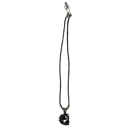 425 - Black Unicorn Necklace - |Clear-43|