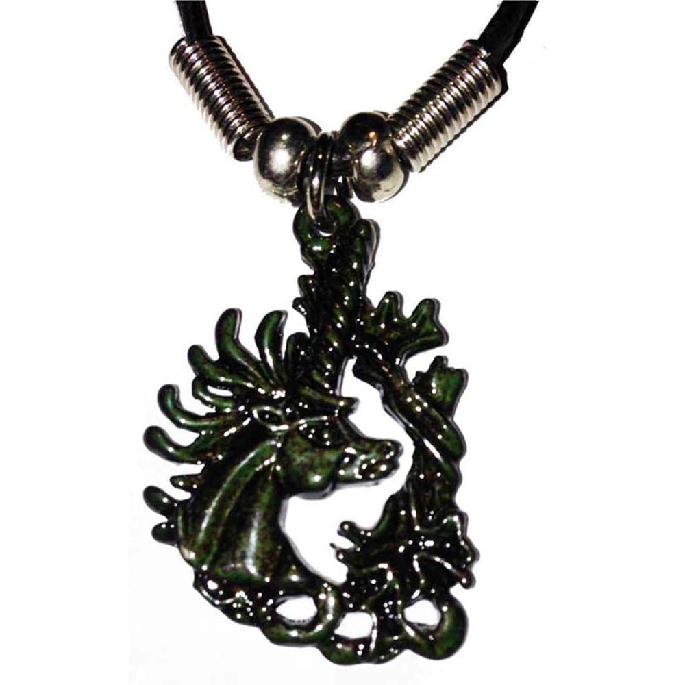 425 - Black Unicorn Necklace - |Clear-43|