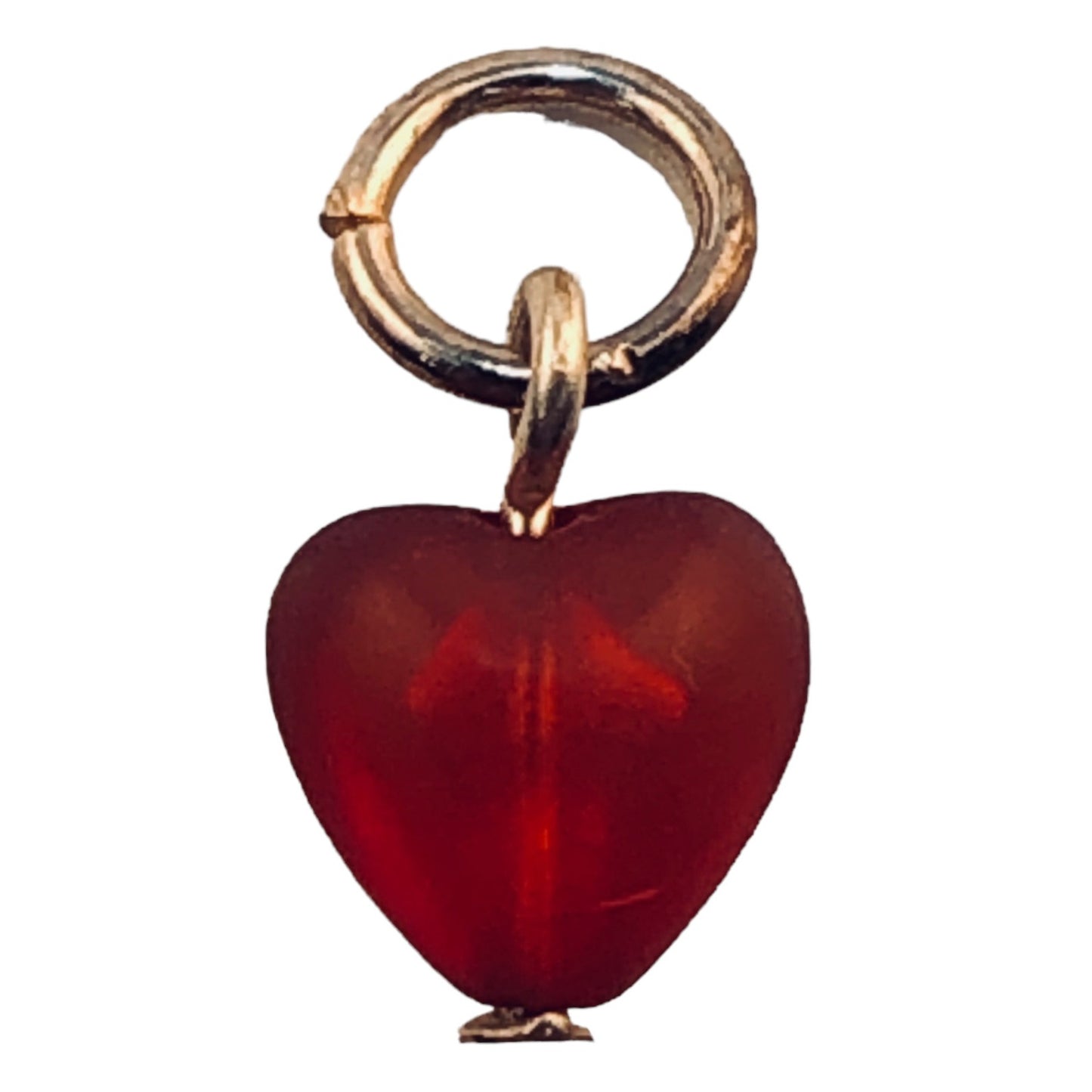 42626 -Set of Three Red Puffed Heart Charm 1/4"x1/4" |Clear-115|