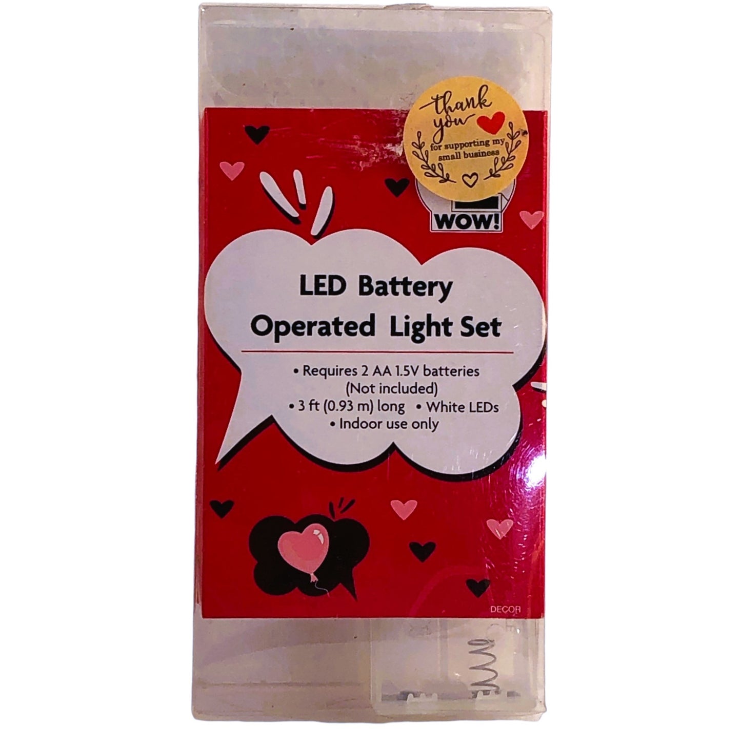 42690 - LED Battery-Operated Pink Diamond-Shape Light Set for Mantels, Shelves, Desks and Tables |G-43|