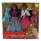 4274 - Elegant Black 2 Pc Barbie Type Dolls with Detailed Design for Young Collectors |R-69|