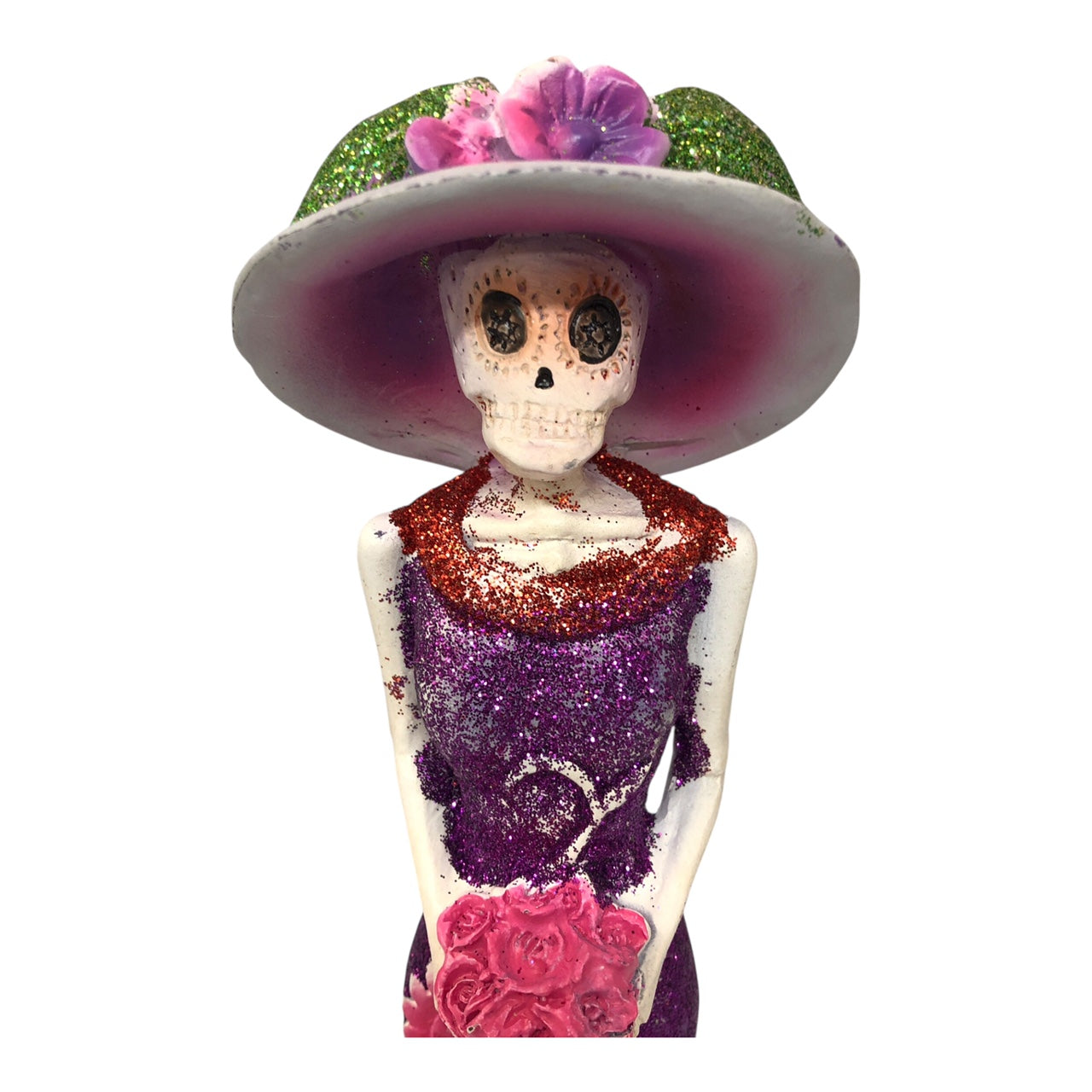 4285 - 12" Purple Day Of The Dead Lady Figurine |Pod 1-5|