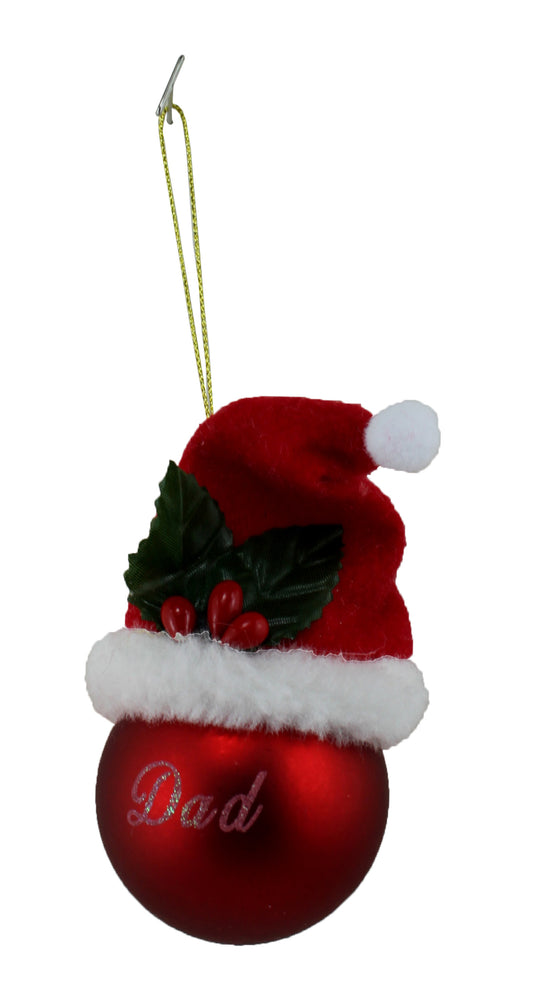4289 - Dad Red Bulb Xmas Ornament - |Pod 1-16|
