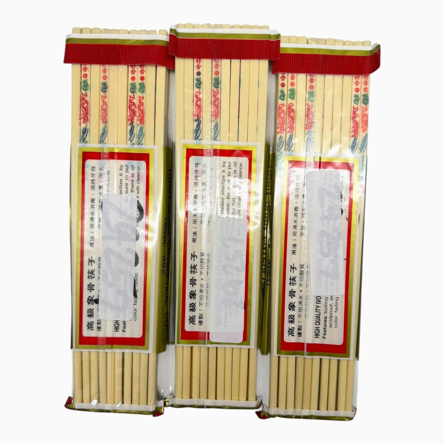 42912 - Faux Faux Ivory Chopsticks Set Of 3 |17-27|
