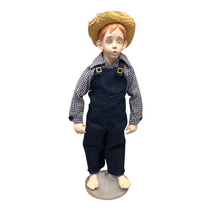42913 - Tom Sawyer Porcelain 15" Doll with Stand |X-57|