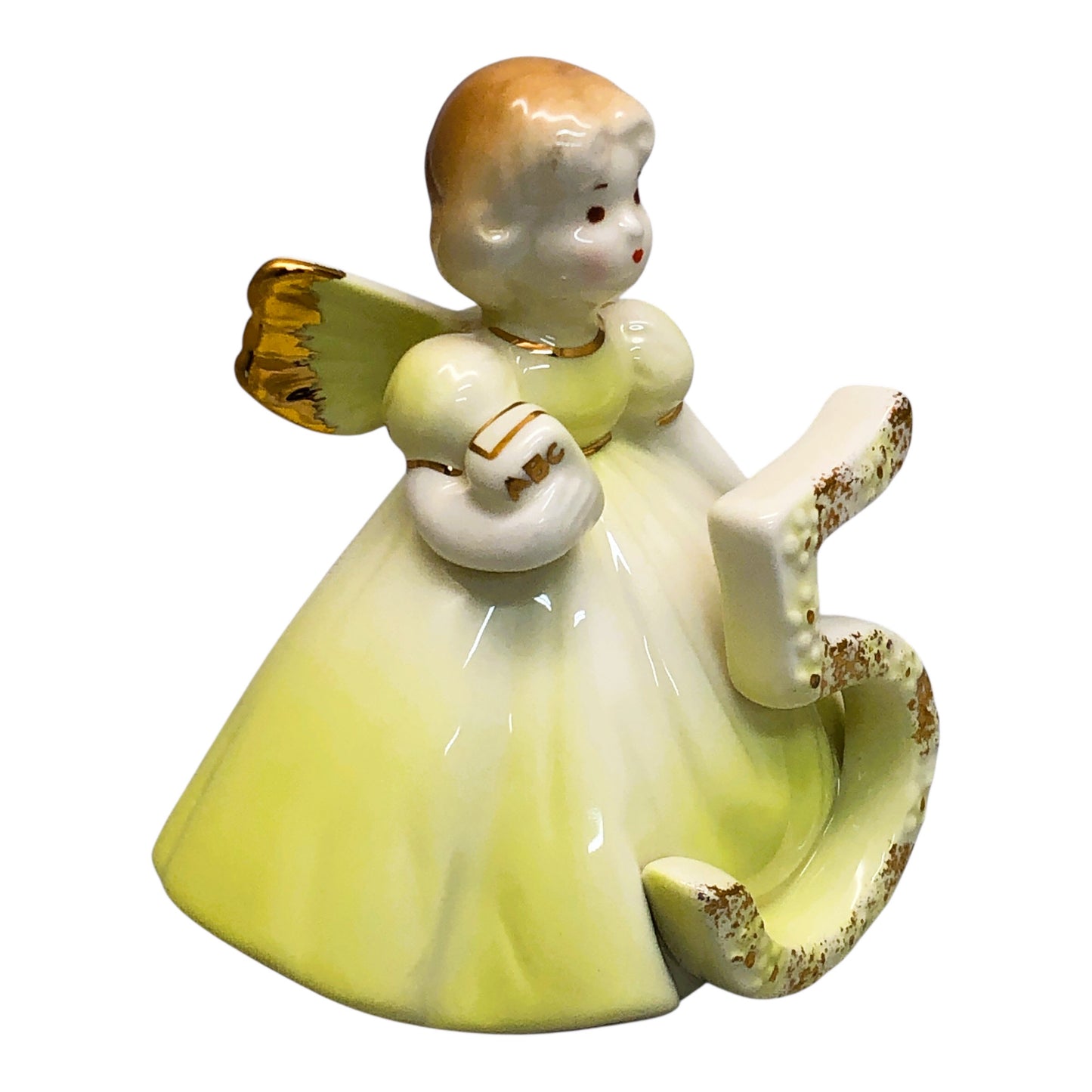 42916 - Josef Originals Birthday Girls Age 5 Yellow Decorative Figurine |2-24|