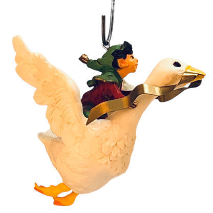 42985 - Hallmark Fantasy Elf Riding Goose Ornament - |Pod 1-11|