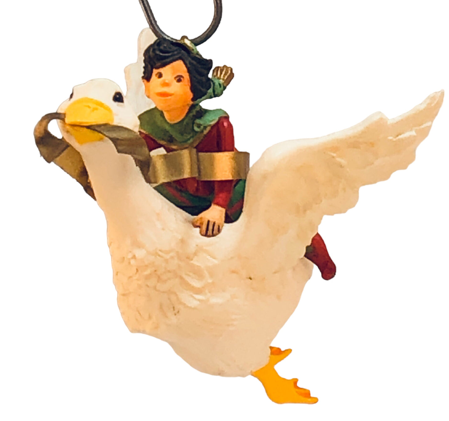 42985 - Hallmark Fantasy Elf Riding Goose Ornament - |Pod 1-11|