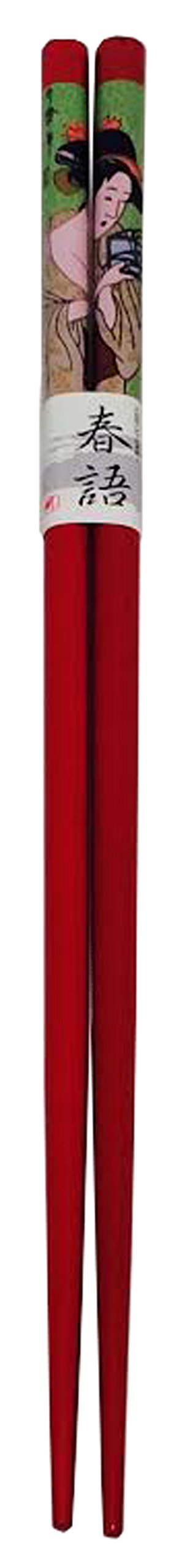 4310 - Red Chopsticks w/Geisha |17-22| |17-24|