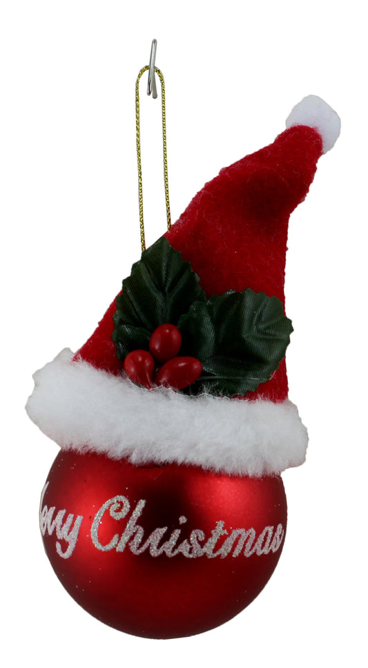 4312 - Merry Xmas Red Bulb Ornament - |Pod 2-73|