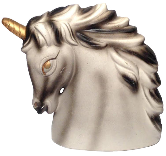 4324 - 6" White & Grey Unicorn Head - |Z-87|