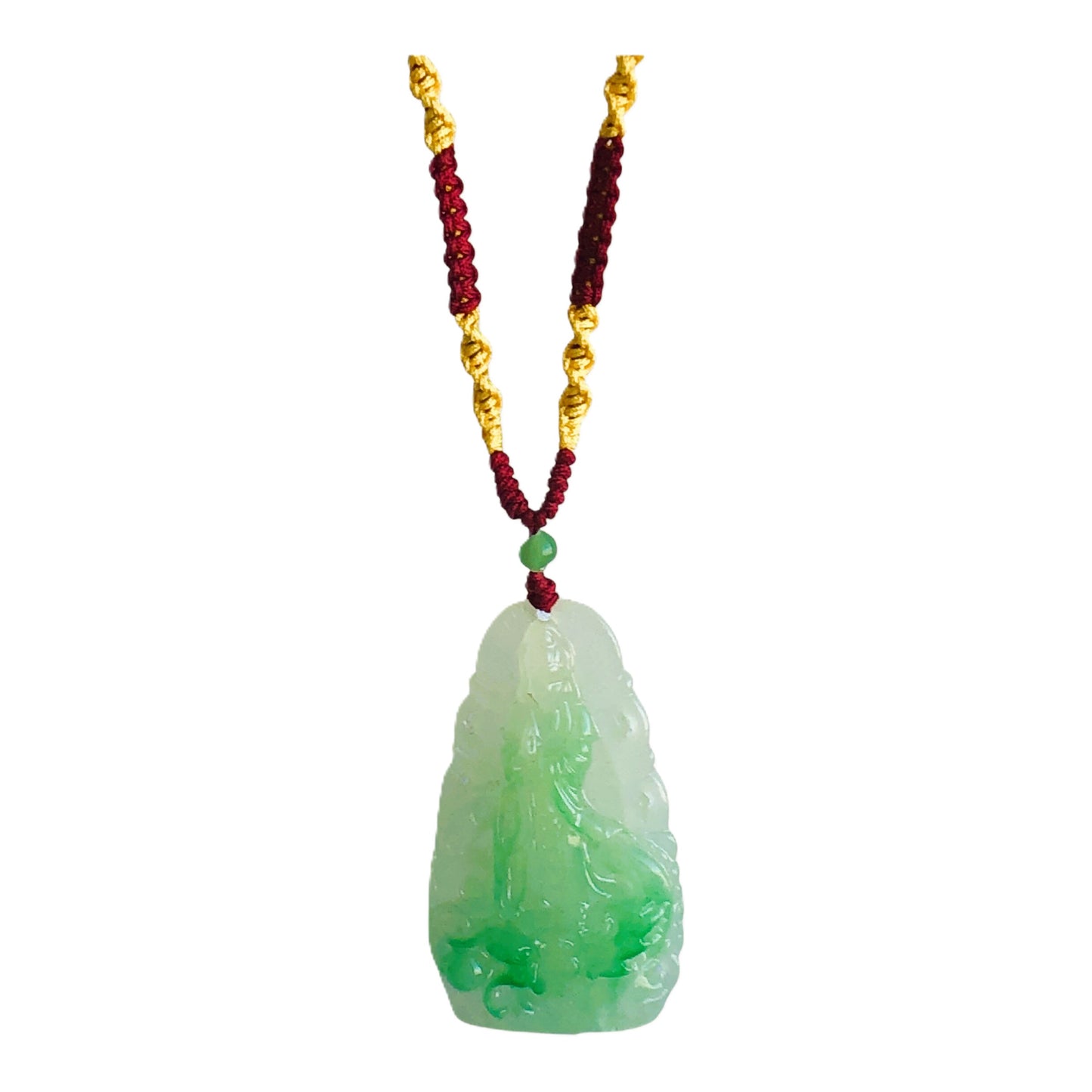 43262 - 3 In Jade Quan Yin Pendant |Clear-119|