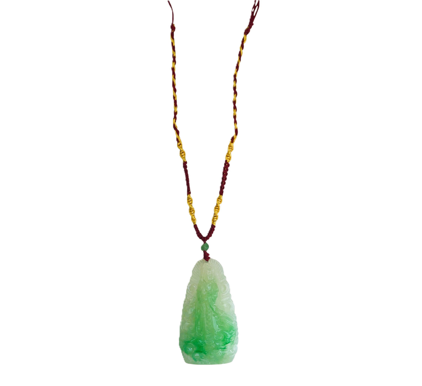 43262 - 3 In Jade Quan Yin Pendant |Clear-119|