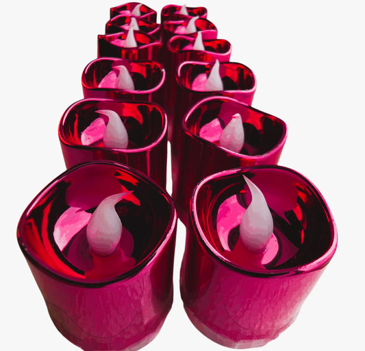 43309 - Hot Pink LED Votives  2 packs - GR-48 -COOL BEANS