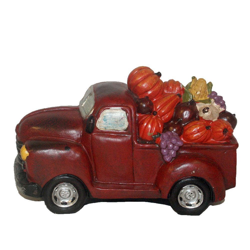 4331 - 7" Red Truck w/ Harvest Pumpkins |Pod 1-5|