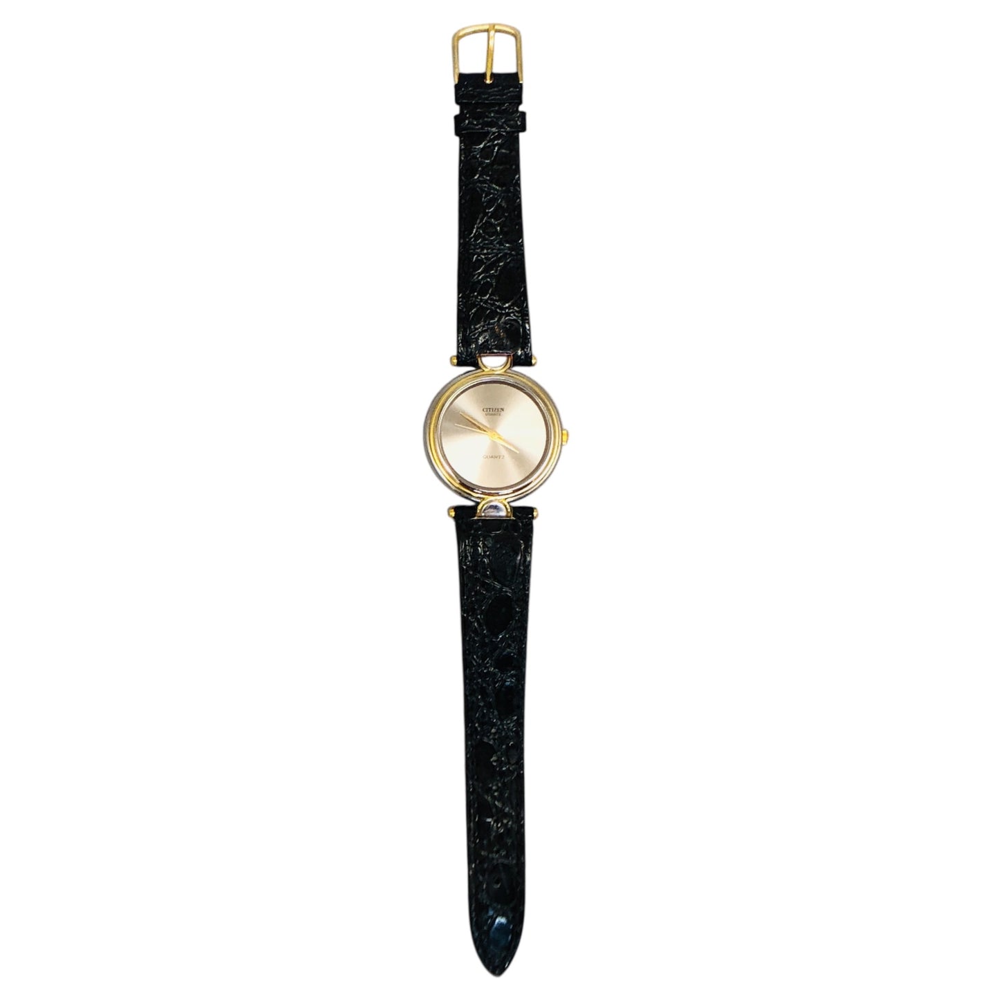 43355 - Citizen Watch Womens Gold Leather Strap |Clear-109|