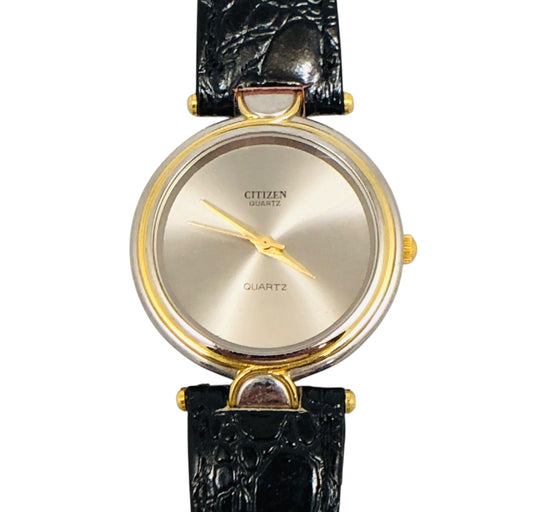 43355 - Citizen Watch Womens Gold Leather Strap |Clear-109|
