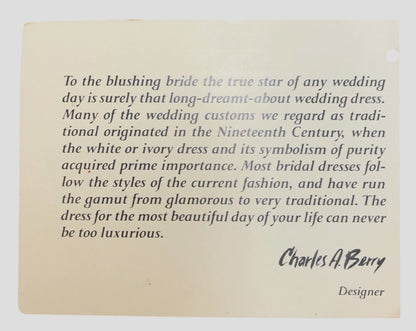 43404-Charles A. Berry Silvestri "The 1920's Bride" Doll COOL BEANS