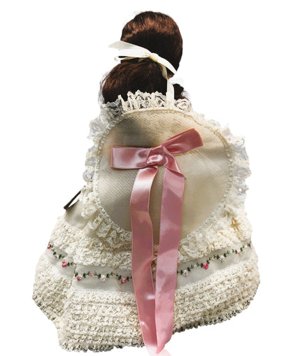 43409-Kais, Inc Carissa Porcelain Doll, With Hat And Fan-X-77 : CS COOL BEANS