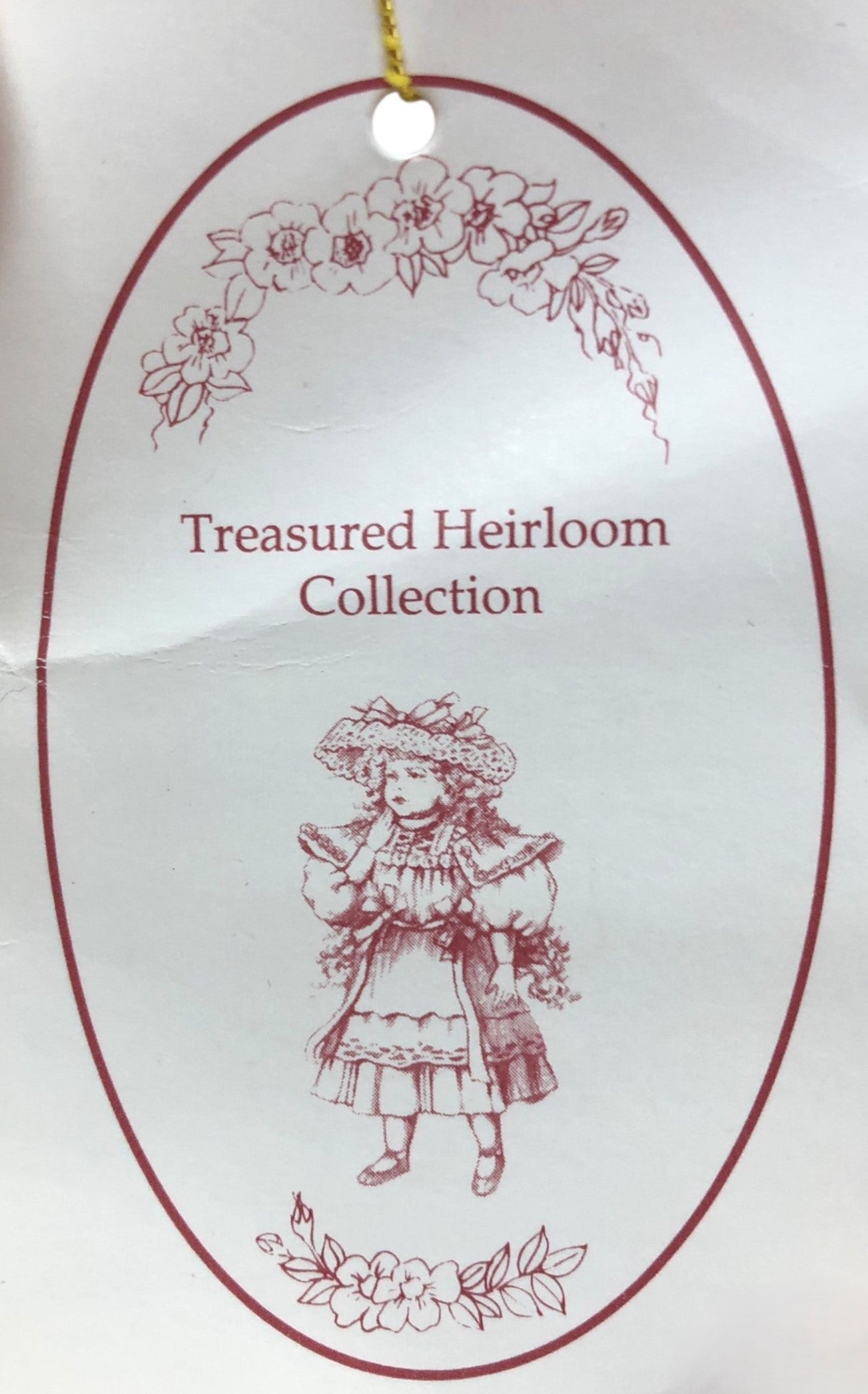 43416-Treasured Heirloom Collection Red And Yellow Dressed Doll-X-87 : CS UNEARTHED