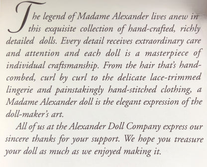 43418 - Madame Alexander 8 Inch Blue Angel Doll |25C|
