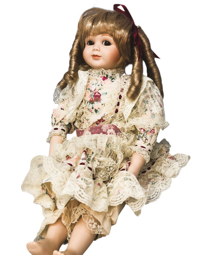 43419-Marian Yu Designs Yellow Flower Dressed Doll x-59