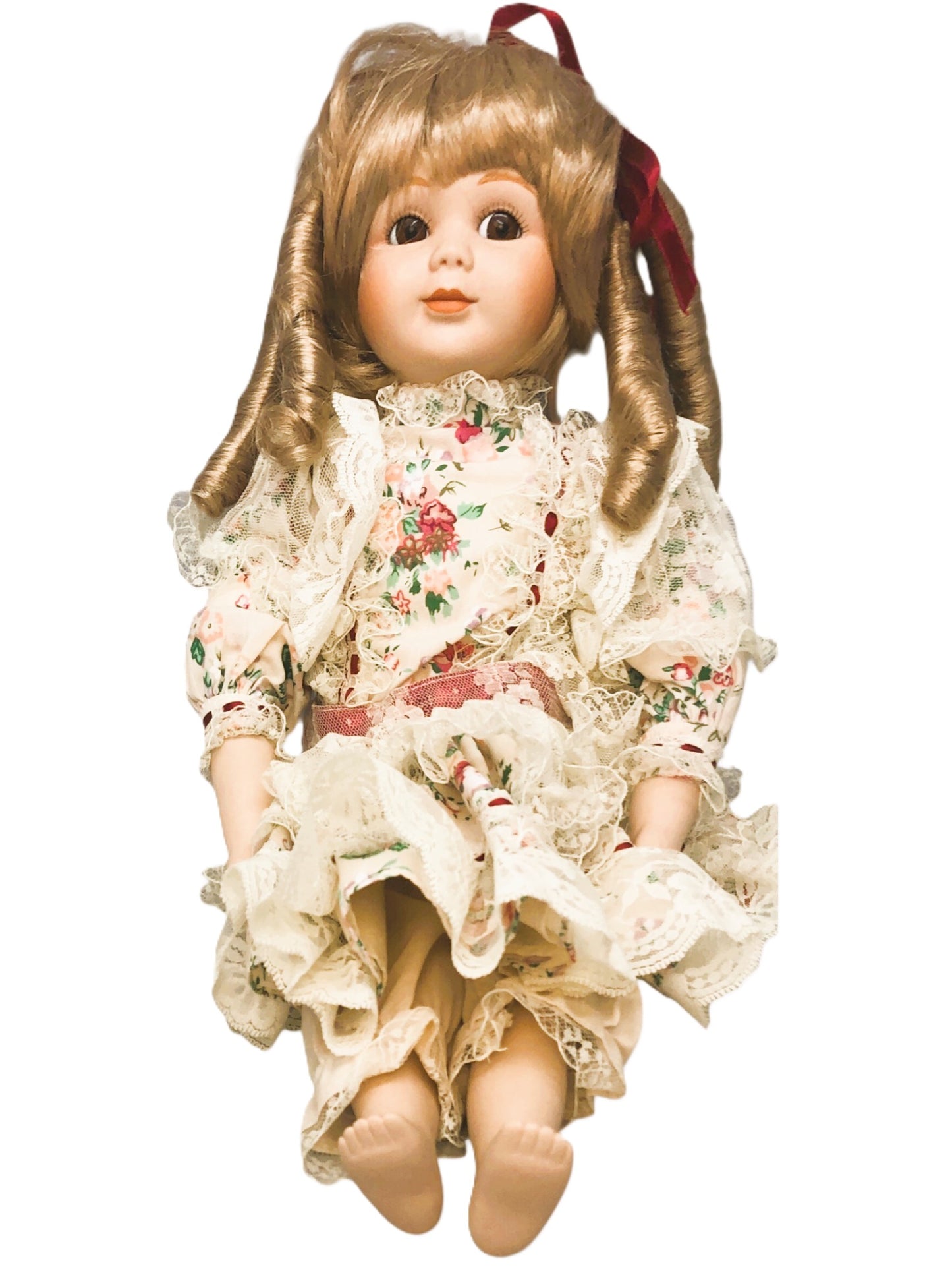 43419-Marian Yu Designs Yellow Flower Dressed Doll x-59