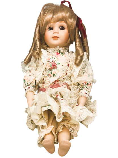 43419-Marian Yu Designs Yellow Flower Dressed Doll x-59